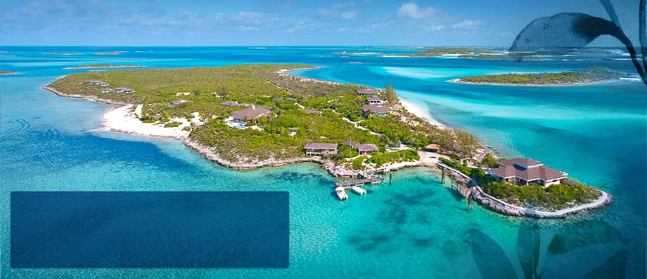 Aerial map of Fowl Cay Resort showing villa and amenity locations